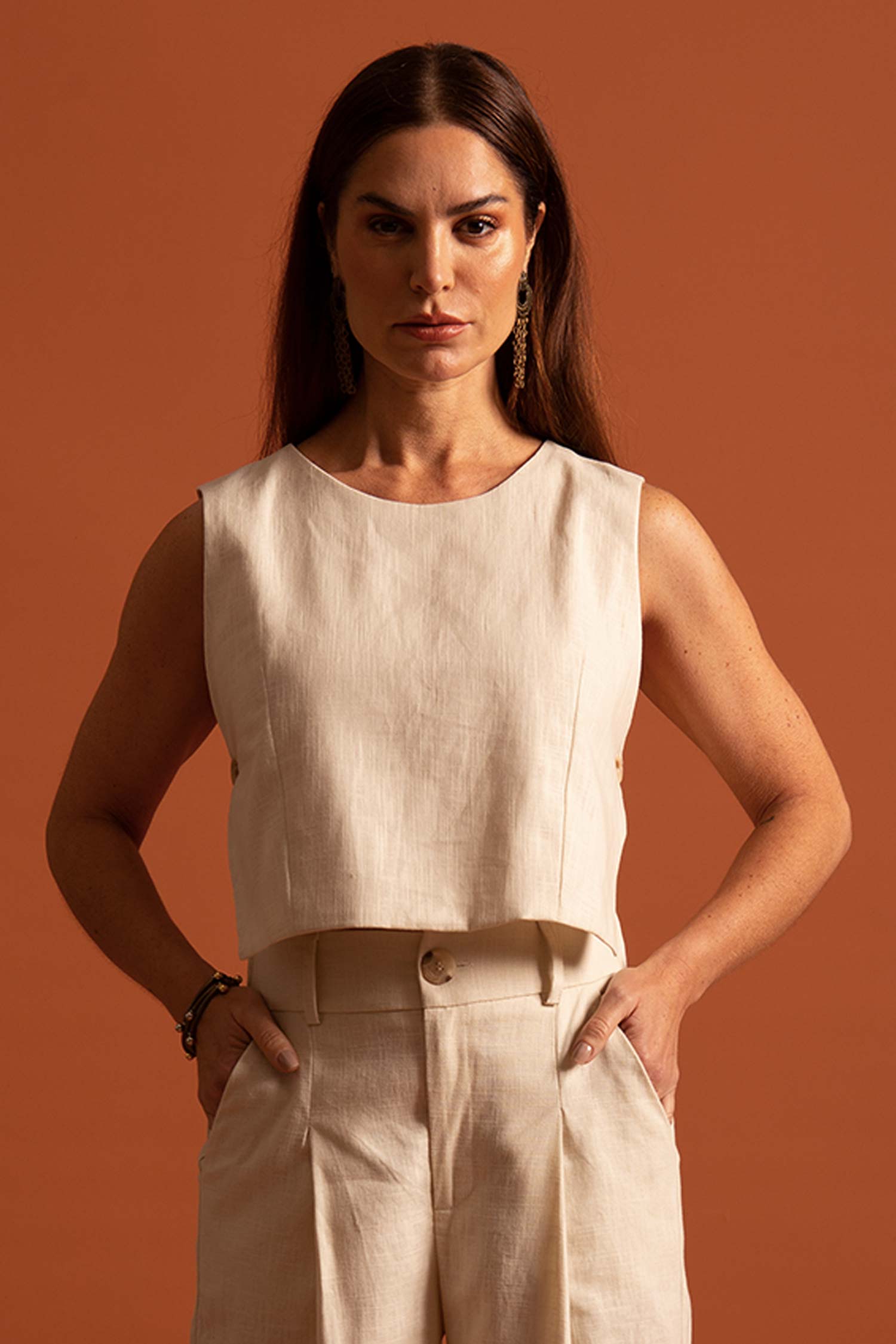 Trio Calça + Blusa Dhalia + Blazer Dhalia