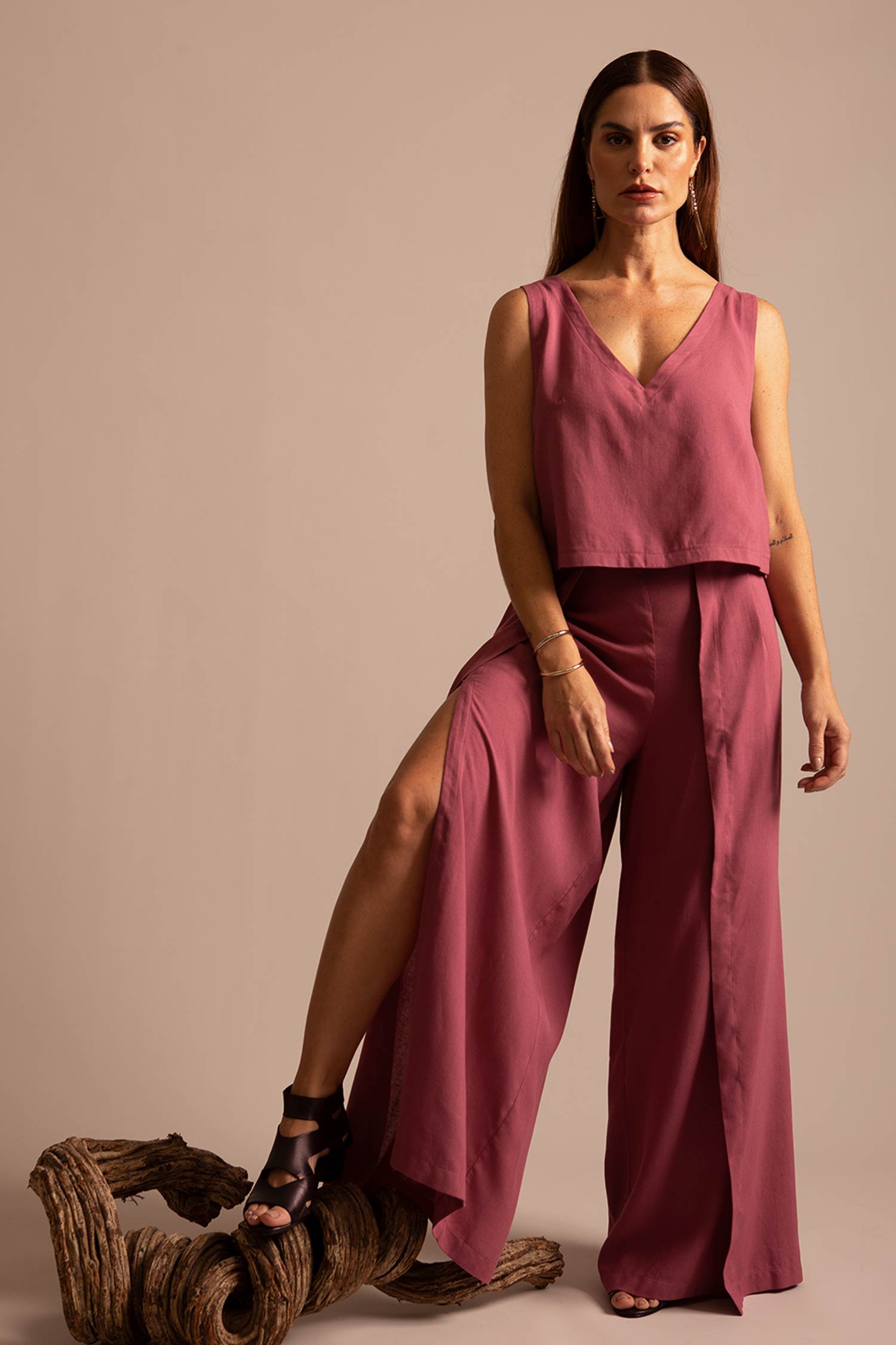 Duo Calça + Blusa Paraty Marsala